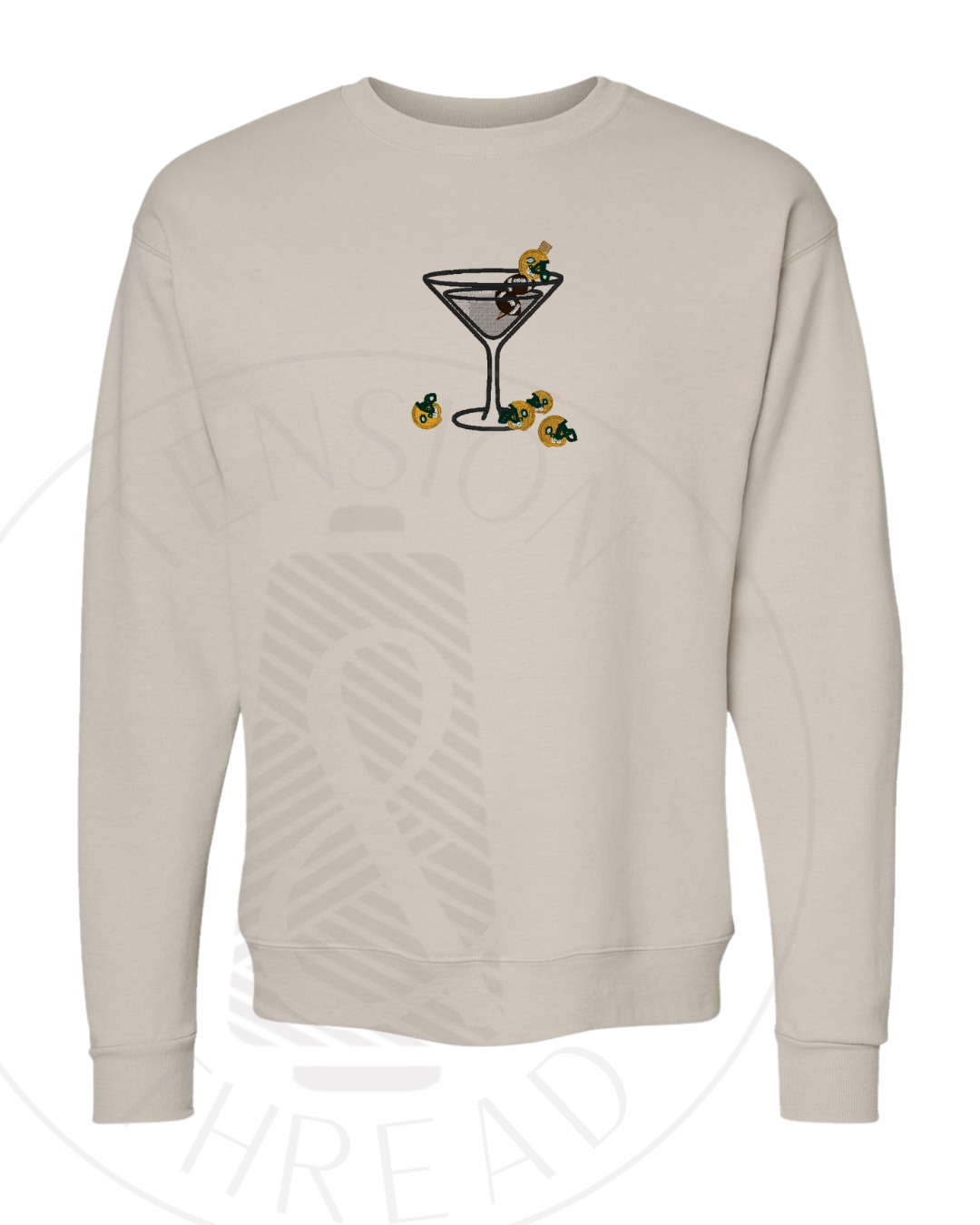 Marteami Crewneck: Green & Gold