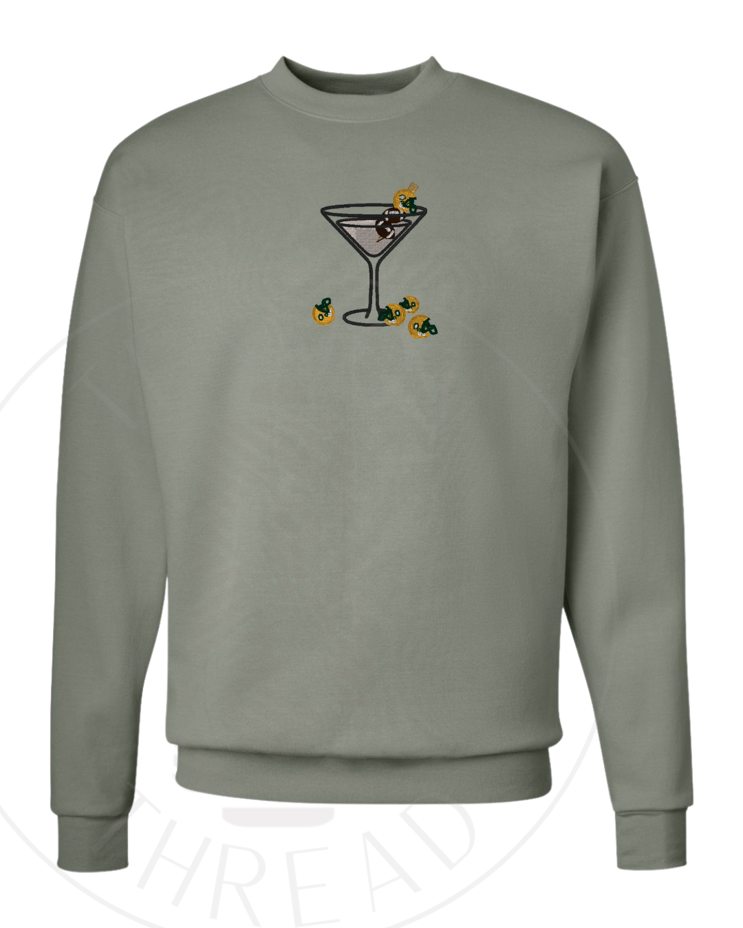 Marteami Crewneck: Green & Gold