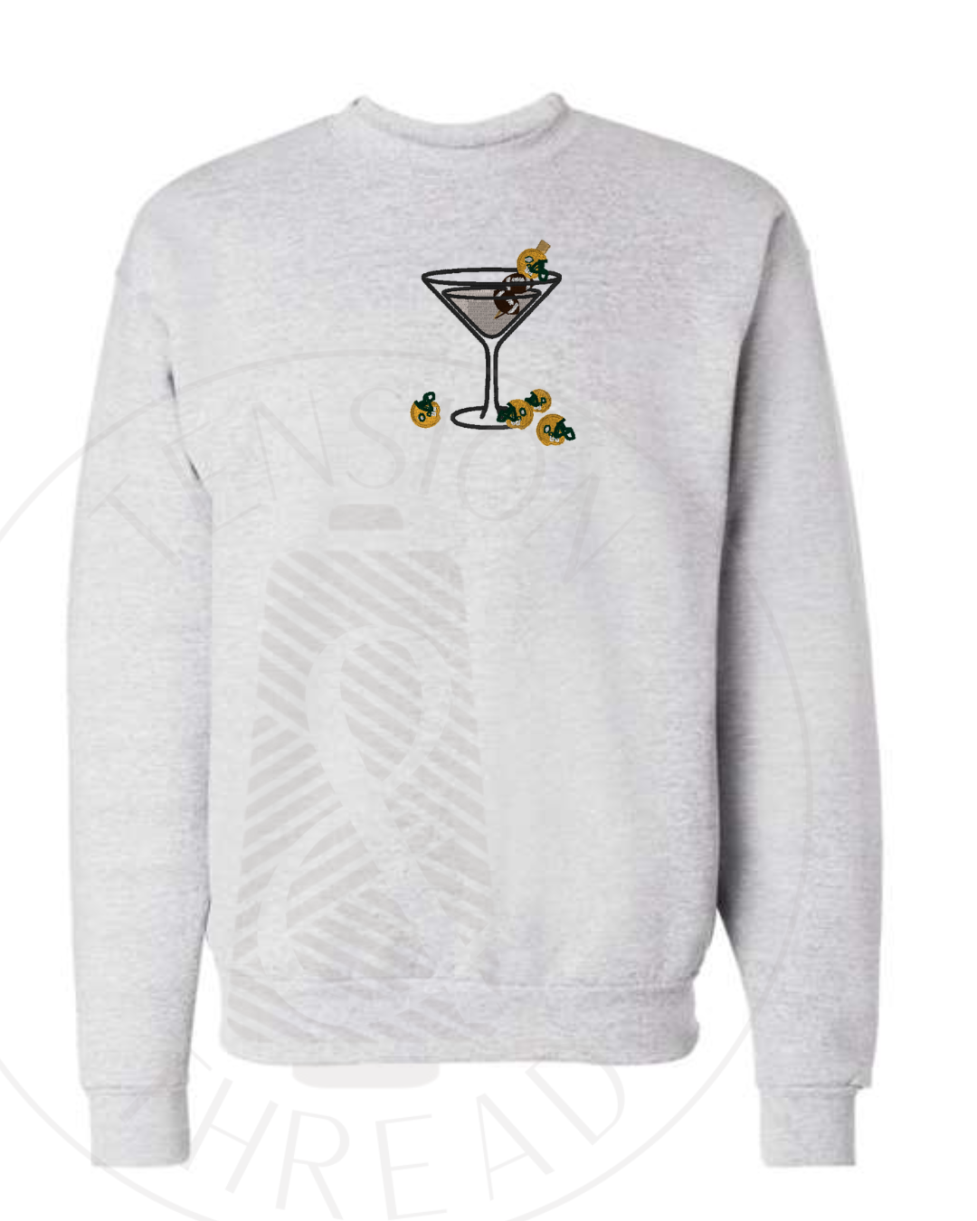 Marteami Crewneck: Green & Gold