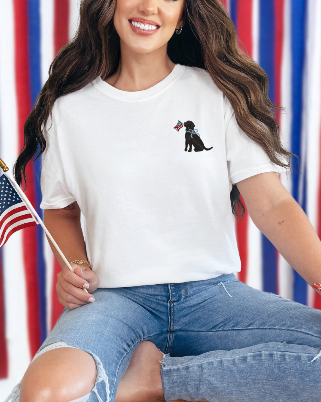 Patriotic Pup Comfort Colors Tshirt
