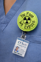 Funny Radiology Badge Reel | You Pose We Expose Rad Tech Badge