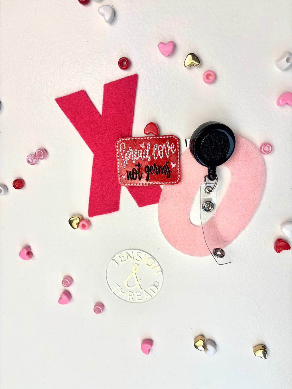 Spread Love not Germs Badge Reel