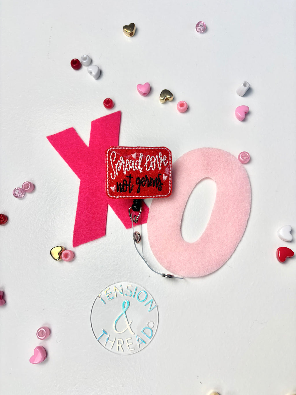 Spread Love not Germs Badge Reel