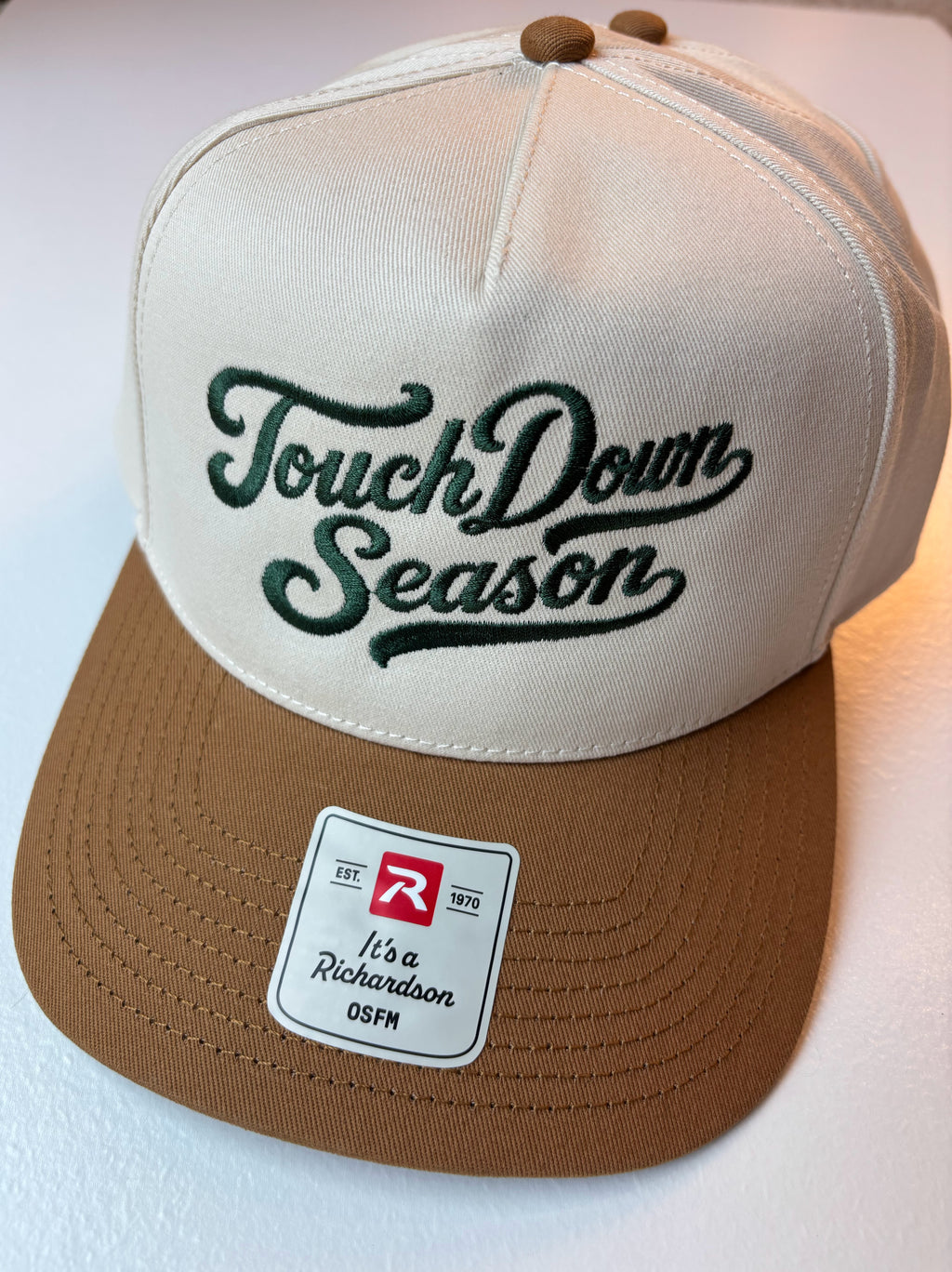 Touch Down Season Embroidered Cap-Gold
