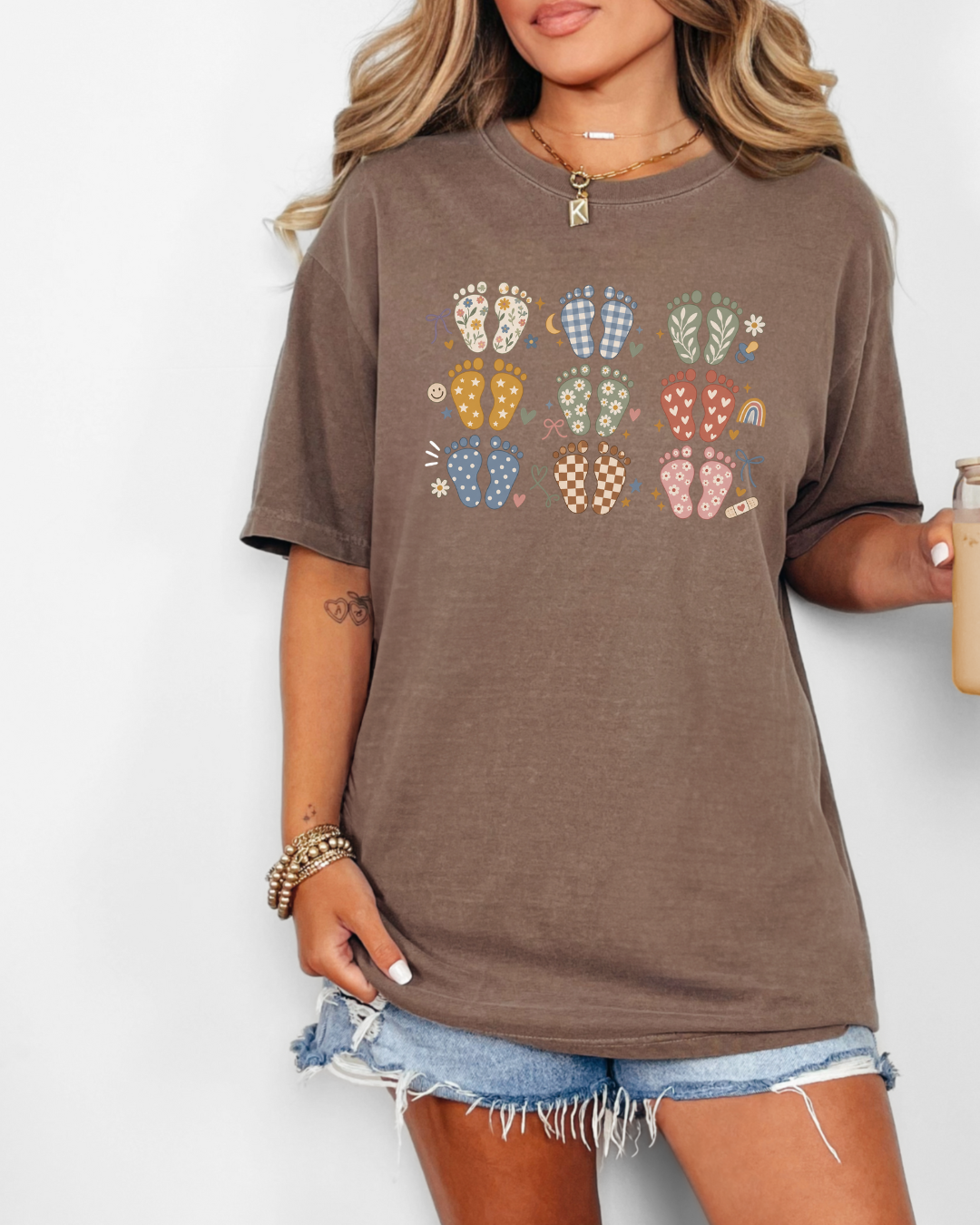 Footprints Printed TShirt