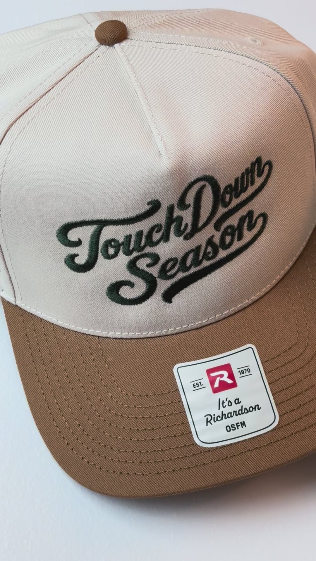 Touch Down Season Embroidered Cap-Gold