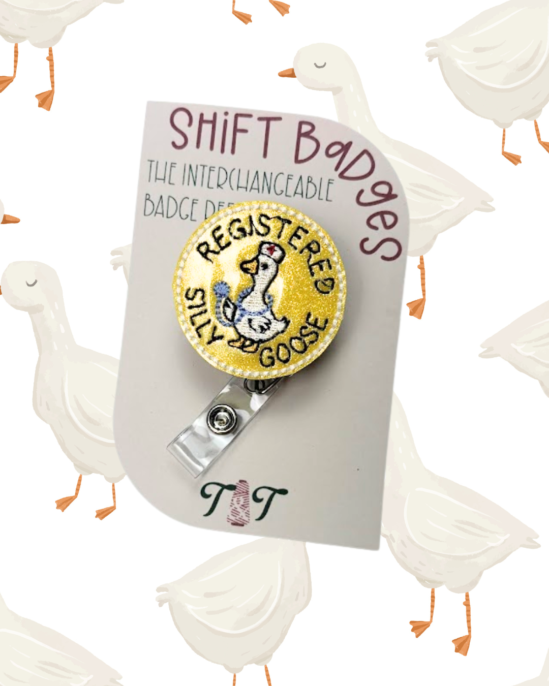 Silly Goose Shift Badge Top