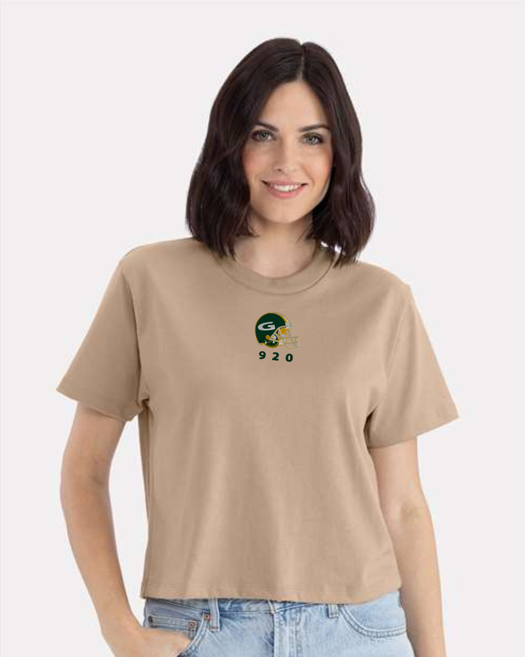 Vintage Helmet Embroidered Boxy Tee