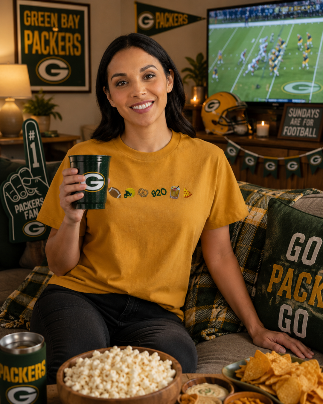 Game Day Icons Embroidered Boxy Tee